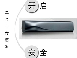 自動門二合一復合型感應器，兼備感應開啟與安全防護功能