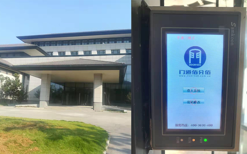 中間帶平滑門的兩翼自動旋轉門工作方式介紹